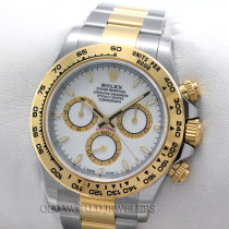 Rolex Daytona Ref 126503 Steel 18K Gold White Dial